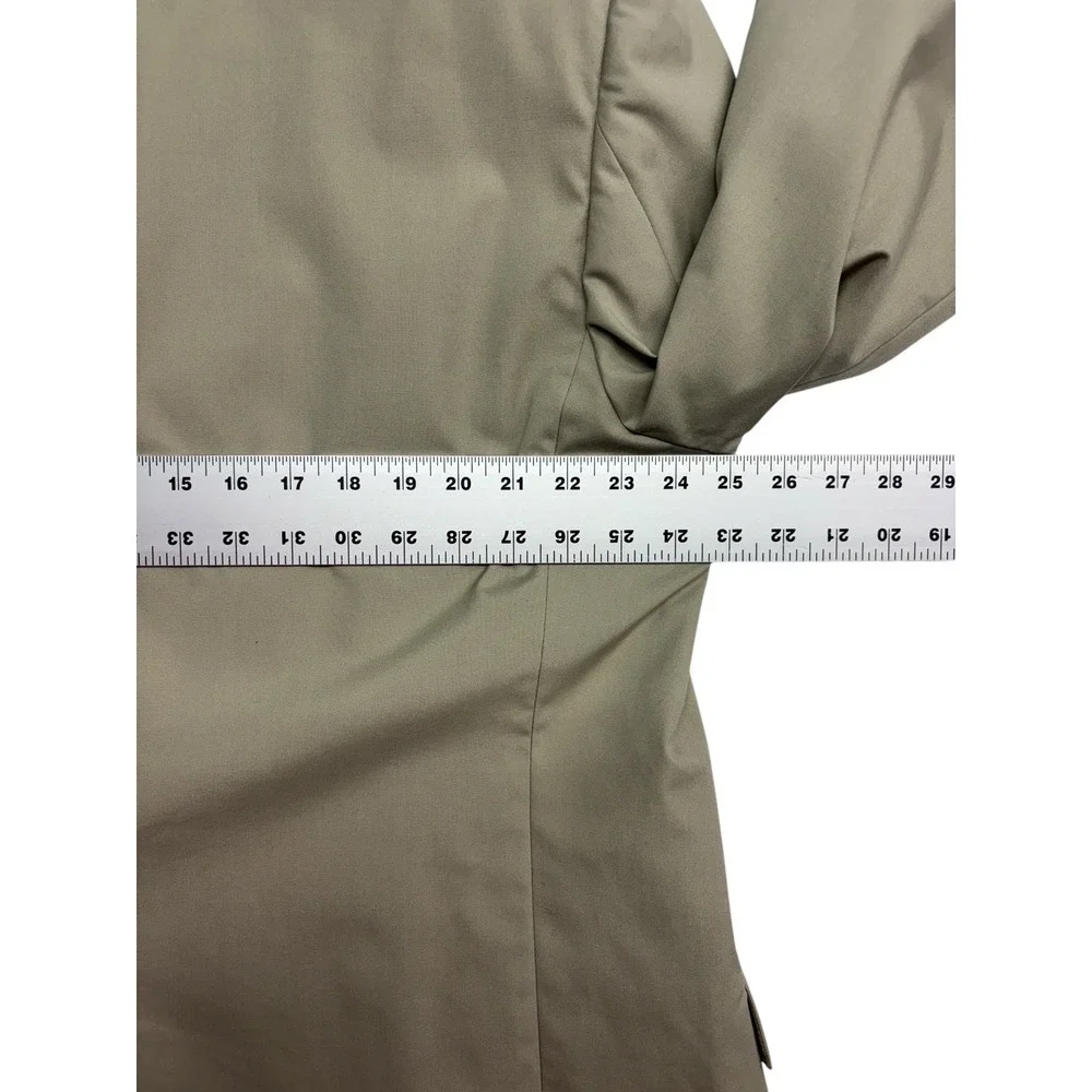 Brooks Brothers Brookspoplin 48R 43x39 Tan Cotton 2pc Pant Suit Flat Front Mens